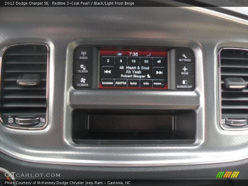 Redline 3-Coat Pearl / Black/Light Frost Beige 2012 Dodge Charger SE