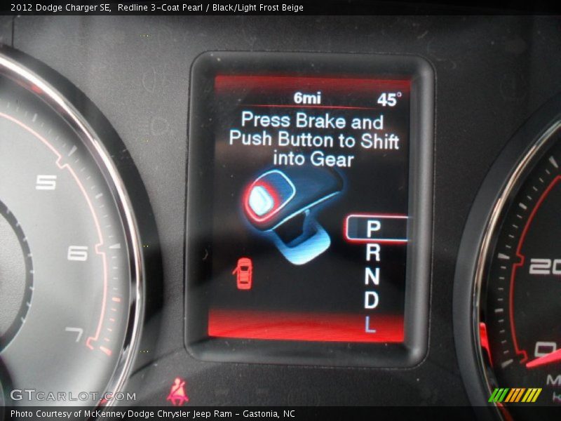 Redline 3-Coat Pearl / Black/Light Frost Beige 2012 Dodge Charger SE