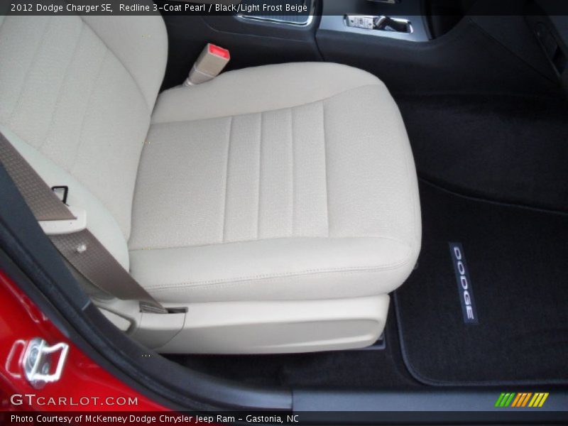 Redline 3-Coat Pearl / Black/Light Frost Beige 2012 Dodge Charger SE