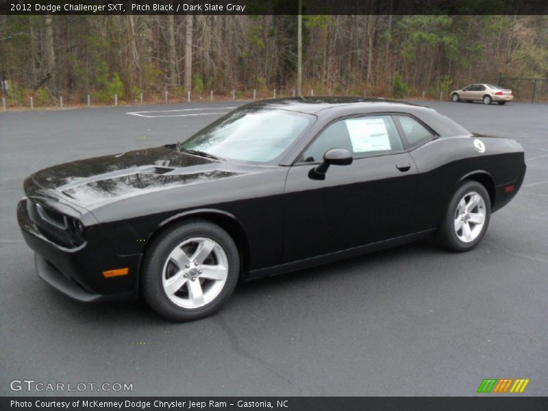 Pitch Black / Dark Slate Gray 2012 Dodge Challenger SXT