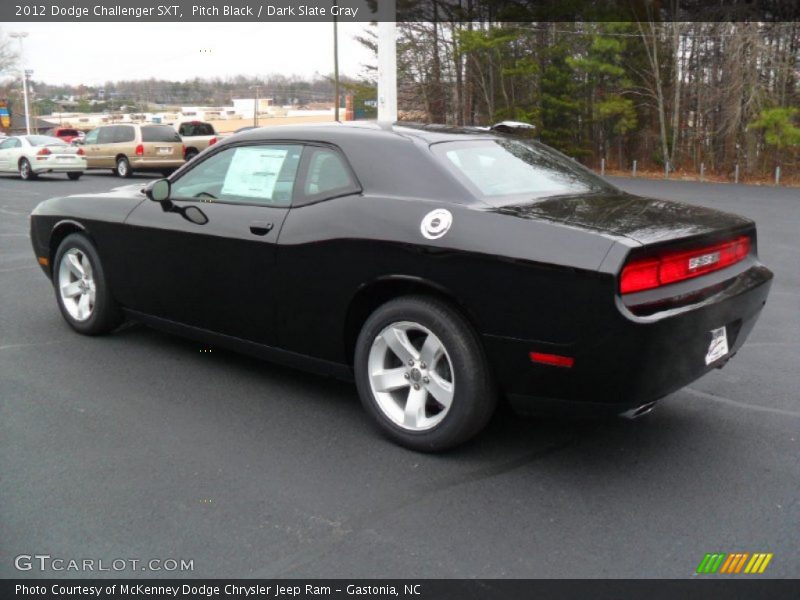 Pitch Black / Dark Slate Gray 2012 Dodge Challenger SXT