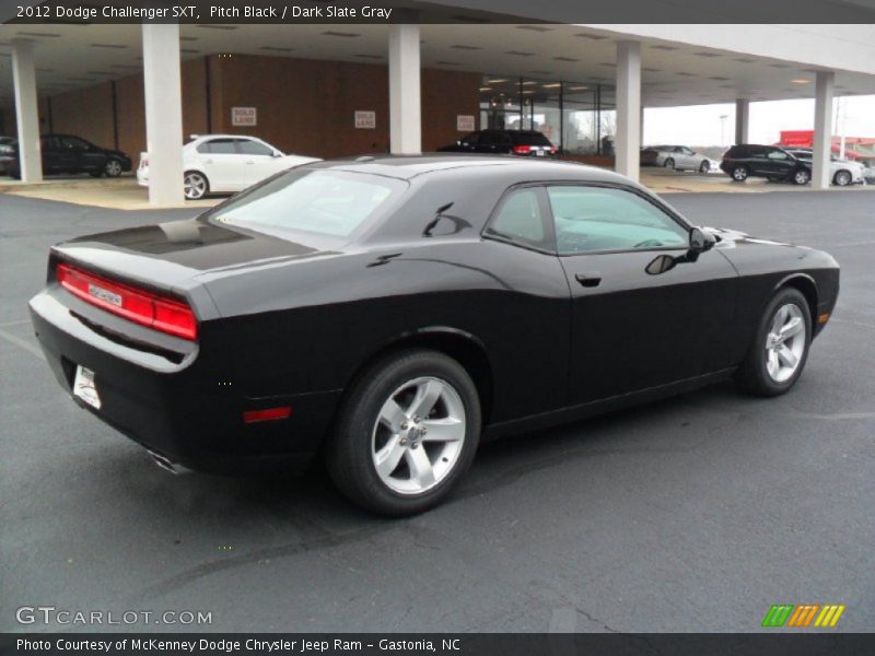 Pitch Black / Dark Slate Gray 2012 Dodge Challenger SXT