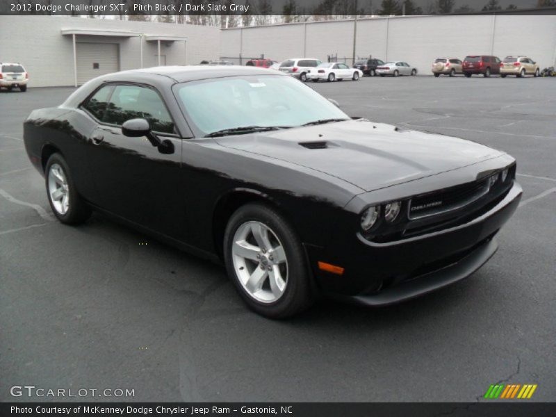 Pitch Black / Dark Slate Gray 2012 Dodge Challenger SXT