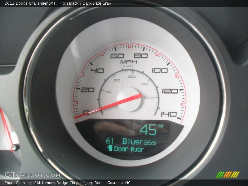 Pitch Black / Dark Slate Gray 2012 Dodge Challenger SXT