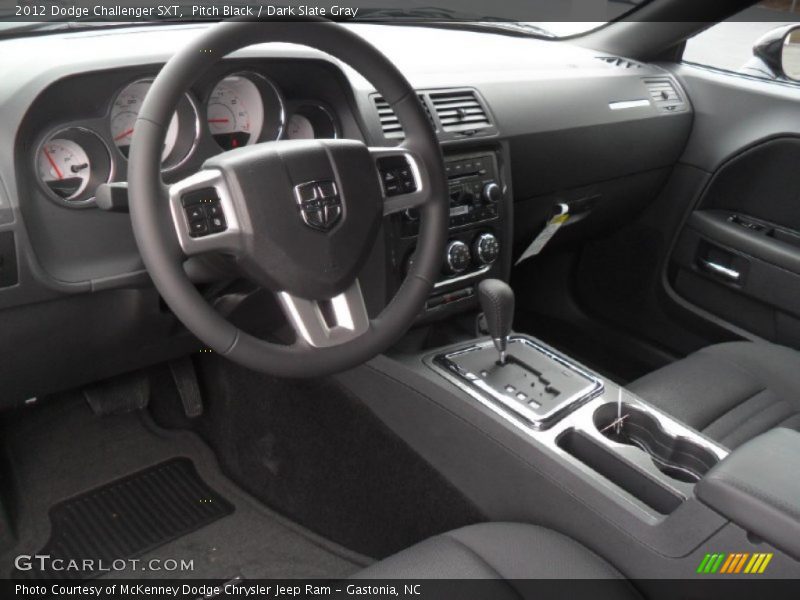 Pitch Black / Dark Slate Gray 2012 Dodge Challenger SXT