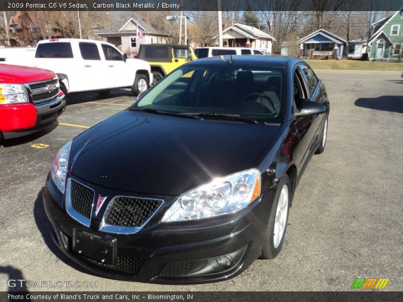 Carbon Black Metallic / Ebony 2009 Pontiac G6 V6 Sedan
