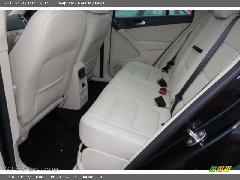 Deep Black Metallic / Beige 2012 Volkswagen Tiguan SE