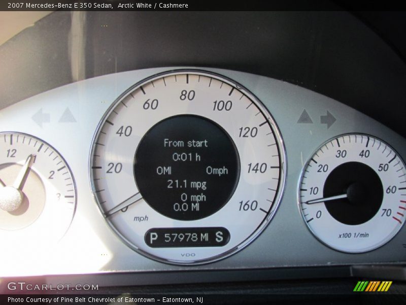 Arctic White / Cashmere 2007 Mercedes-Benz E 350 Sedan
