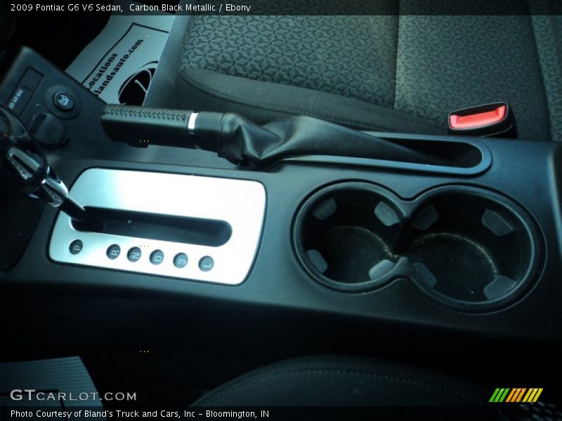 Carbon Black Metallic / Ebony 2009 Pontiac G6 V6 Sedan