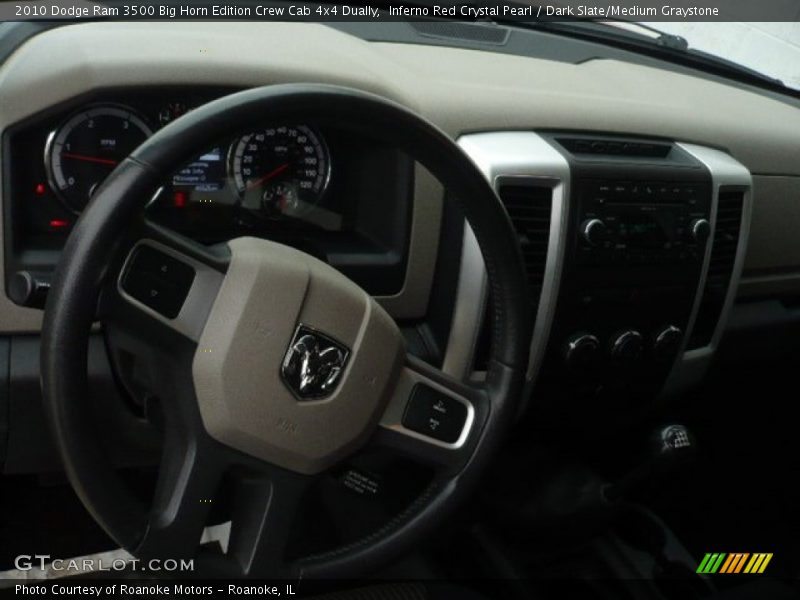 Inferno Red Crystal Pearl / Dark Slate/Medium Graystone 2010 Dodge Ram 3500 Big Horn Edition Crew Cab 4x4 Dually