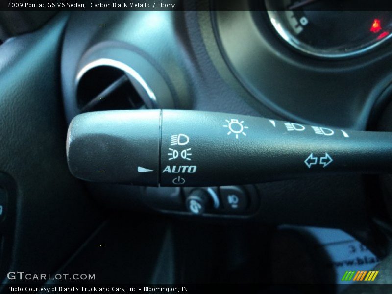 Carbon Black Metallic / Ebony 2009 Pontiac G6 V6 Sedan