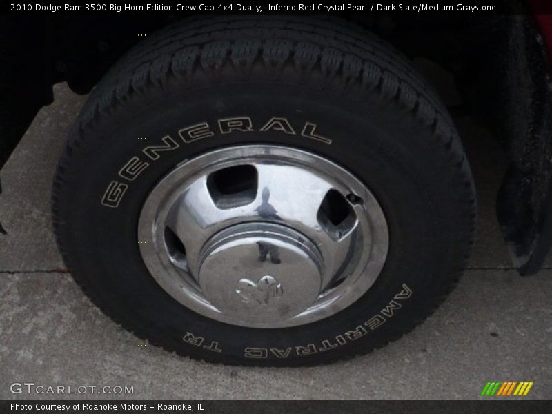 Inferno Red Crystal Pearl / Dark Slate/Medium Graystone 2010 Dodge Ram 3500 Big Horn Edition Crew Cab 4x4 Dually