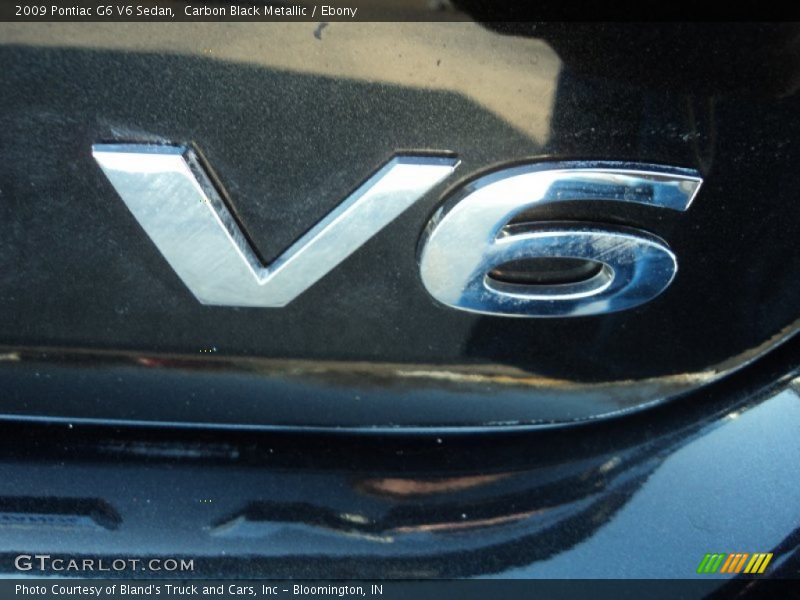Carbon Black Metallic / Ebony 2009 Pontiac G6 V6 Sedan