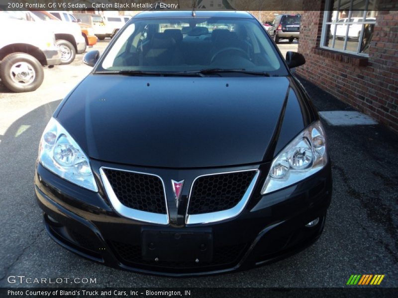 Carbon Black Metallic / Ebony 2009 Pontiac G6 V6 Sedan