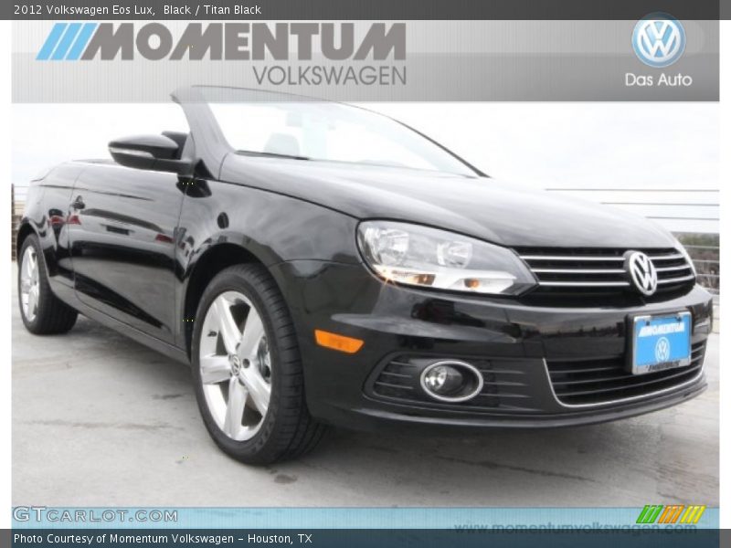 Black / Titan Black 2012 Volkswagen Eos Lux