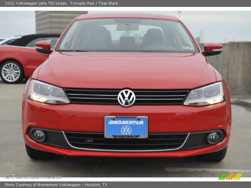 Tornado Red / Titan Black 2012 Volkswagen Jetta TDI Sedan