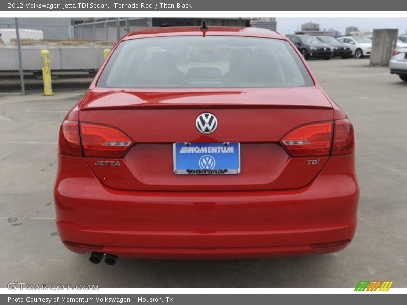 Tornado Red / Titan Black 2012 Volkswagen Jetta TDI Sedan