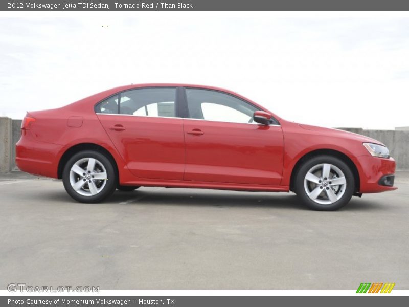Tornado Red / Titan Black 2012 Volkswagen Jetta TDI Sedan