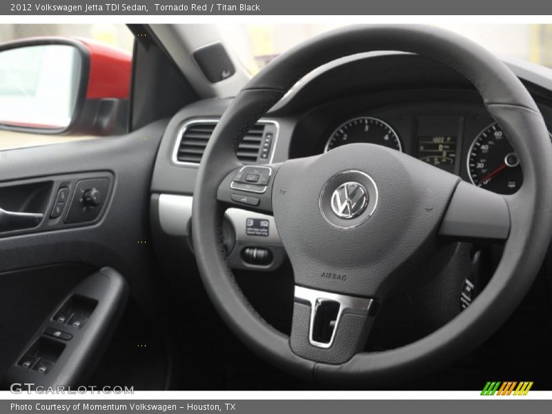 Tornado Red / Titan Black 2012 Volkswagen Jetta TDI Sedan