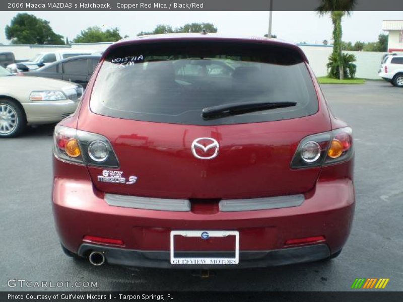 Copper Red Mica / Black/Red 2006 Mazda MAZDA3 s Hatchback