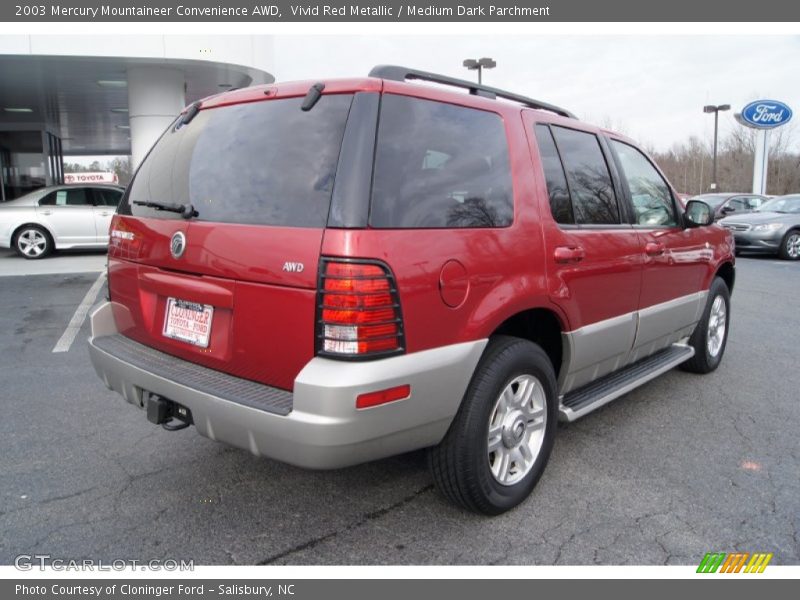 Vivid Red Metallic / Medium Dark Parchment 2003 Mercury Mountaineer Convenience AWD