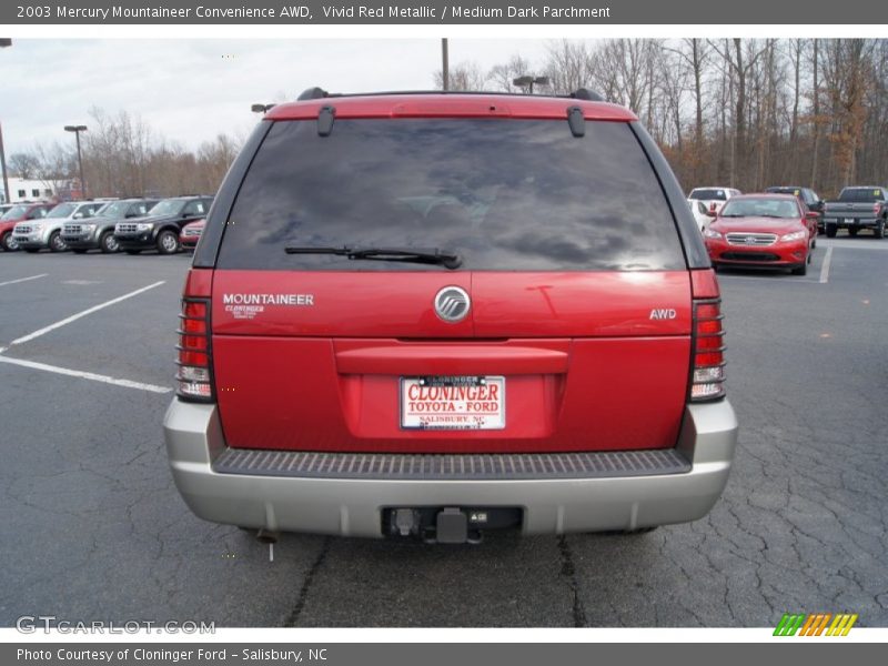 Vivid Red Metallic / Medium Dark Parchment 2003 Mercury Mountaineer Convenience AWD