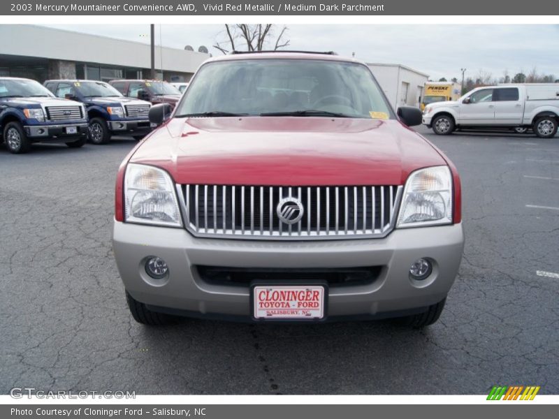 Vivid Red Metallic / Medium Dark Parchment 2003 Mercury Mountaineer Convenience AWD