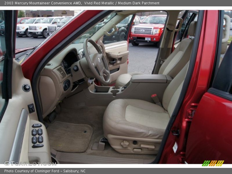 Vivid Red Metallic / Medium Dark Parchment 2003 Mercury Mountaineer Convenience AWD