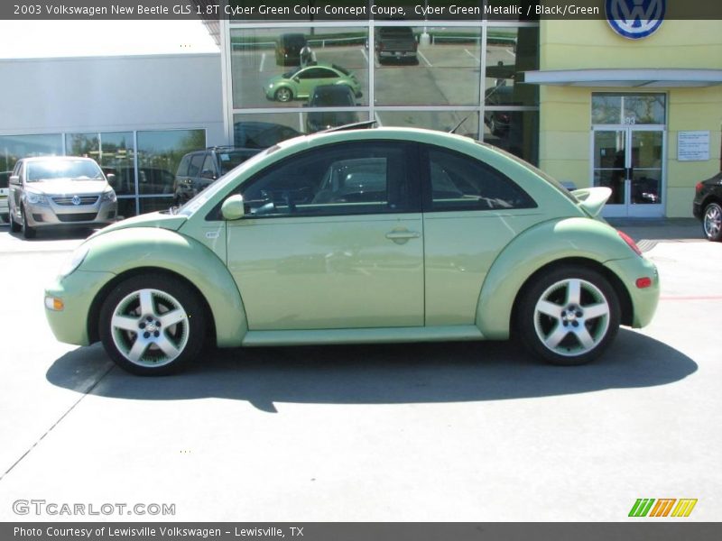 Cyber Green Metallic / Black/Green 2003 Volkswagen New Beetle GLS 1.8T Cyber Green Color Concept Coupe