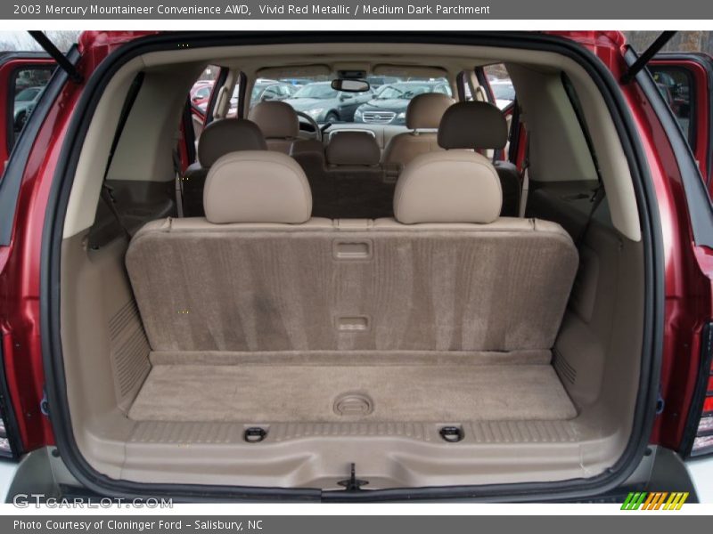 Vivid Red Metallic / Medium Dark Parchment 2003 Mercury Mountaineer Convenience AWD