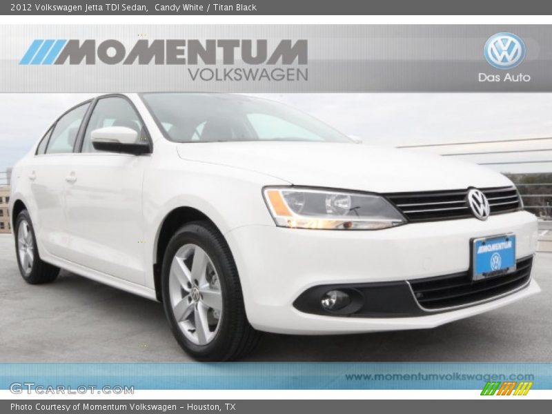 Candy White / Titan Black 2012 Volkswagen Jetta TDI Sedan