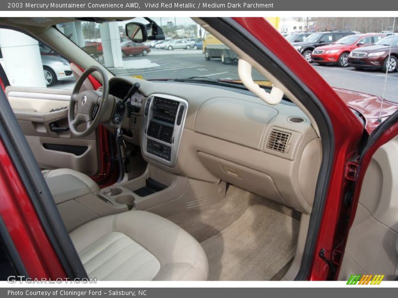 Vivid Red Metallic / Medium Dark Parchment 2003 Mercury Mountaineer Convenience AWD