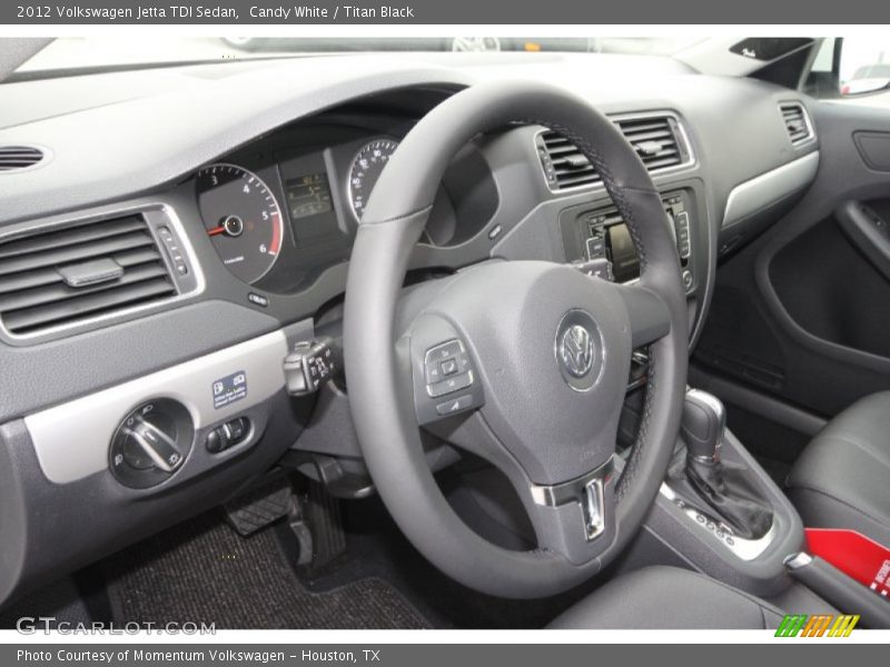 Candy White / Titan Black 2012 Volkswagen Jetta TDI Sedan