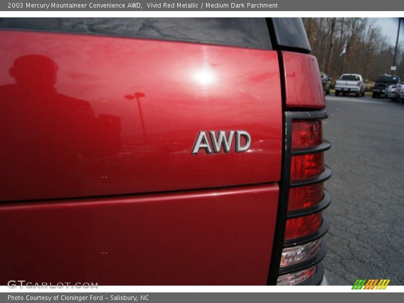 Vivid Red Metallic / Medium Dark Parchment 2003 Mercury Mountaineer Convenience AWD