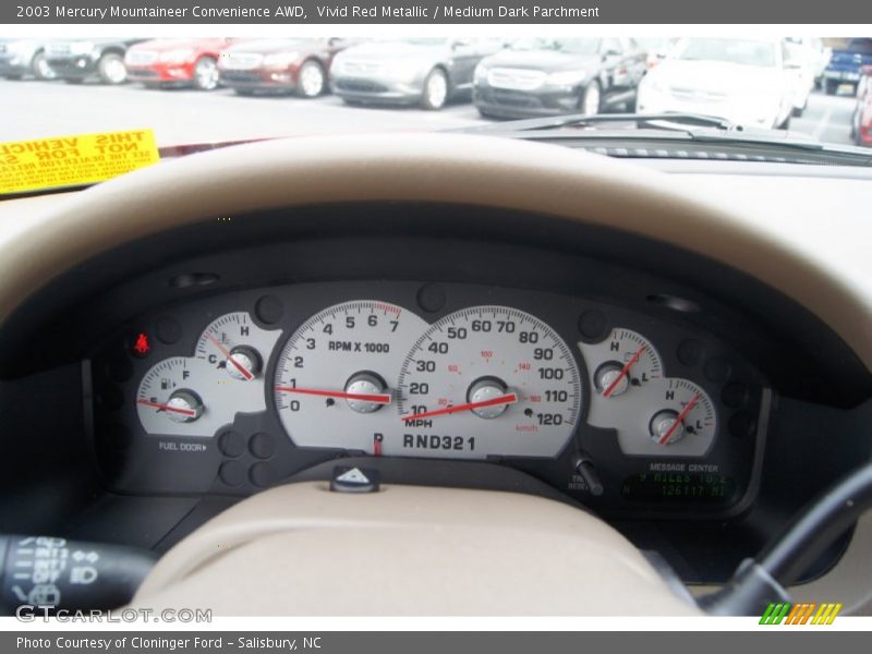  2003 Mountaineer Convenience AWD Convenience AWD Gauges