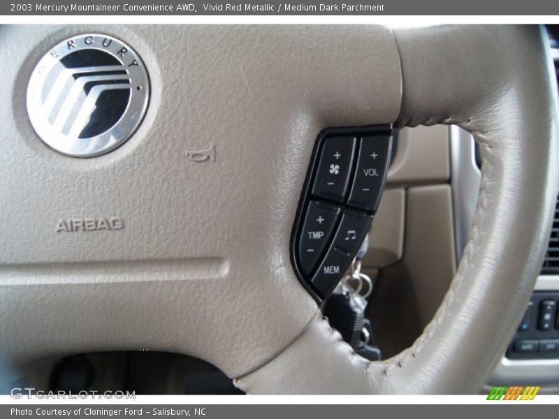 Vivid Red Metallic / Medium Dark Parchment 2003 Mercury Mountaineer Convenience AWD
