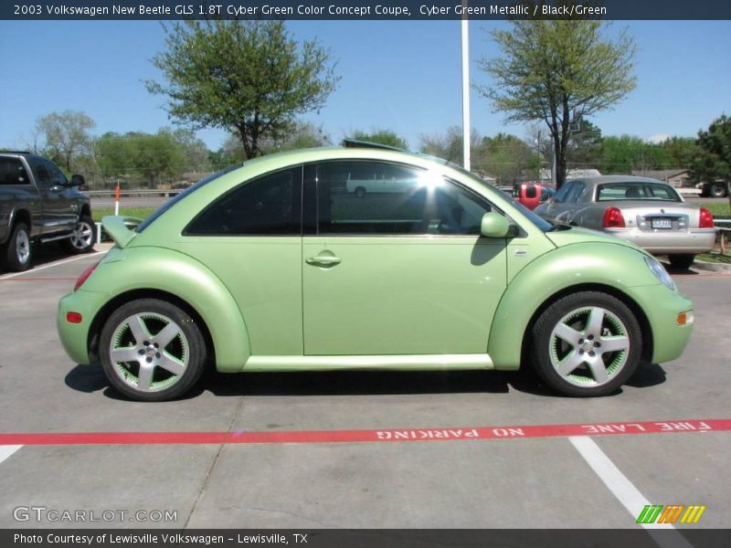 Cyber Green Metallic / Black/Green 2003 Volkswagen New Beetle GLS 1.8T Cyber Green Color Concept Coupe