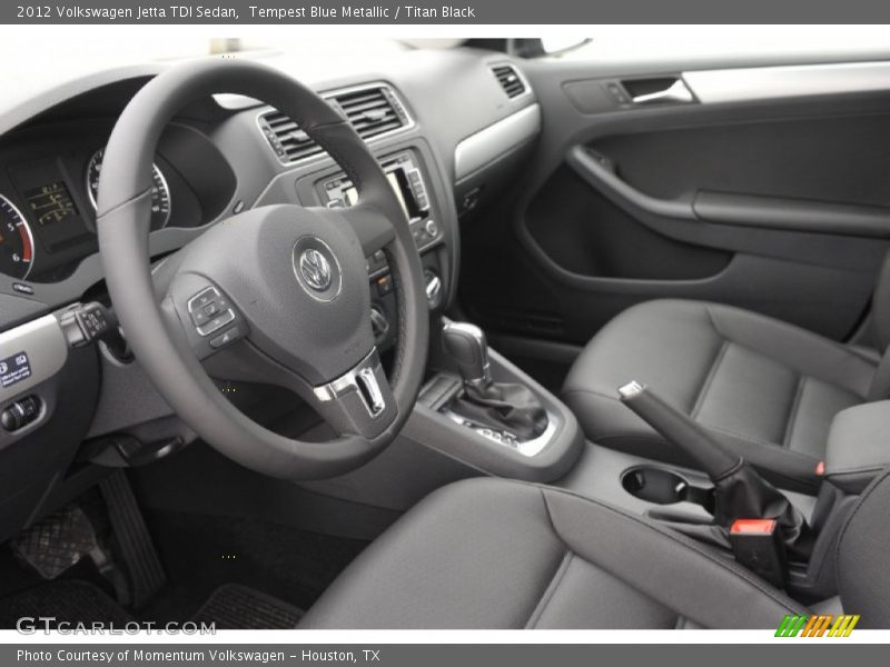 Tempest Blue Metallic / Titan Black 2012 Volkswagen Jetta TDI Sedan