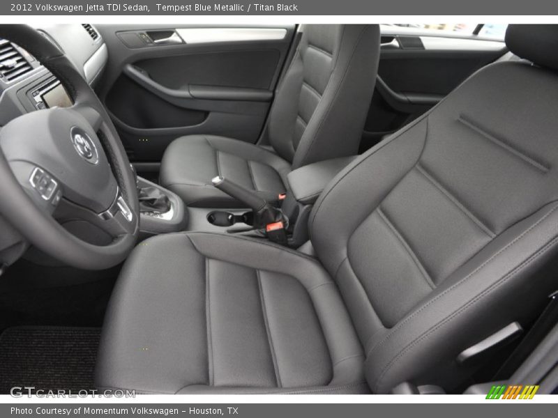 Tempest Blue Metallic / Titan Black 2012 Volkswagen Jetta TDI Sedan