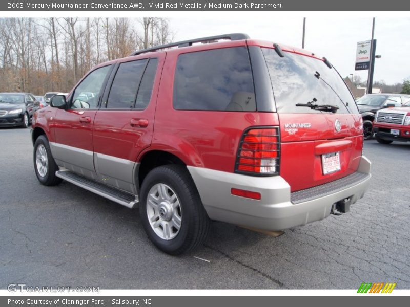 Vivid Red Metallic / Medium Dark Parchment 2003 Mercury Mountaineer Convenience AWD