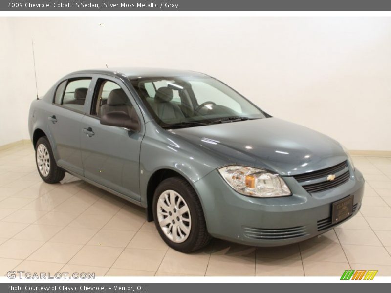 Silver Moss Metallic / Gray 2009 Chevrolet Cobalt LS Sedan