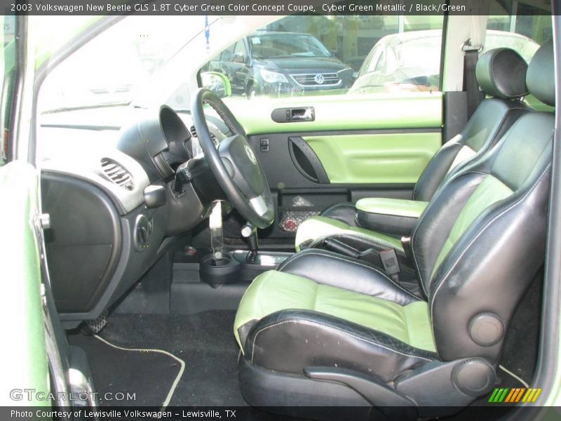 Cyber Green Metallic / Black/Green 2003 Volkswagen New Beetle GLS 1.8T Cyber Green Color Concept Coupe