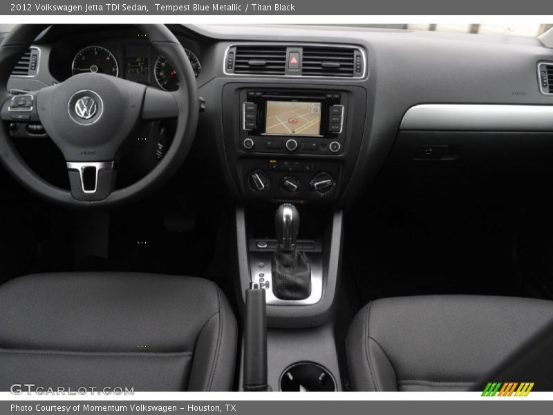 Tempest Blue Metallic / Titan Black 2012 Volkswagen Jetta TDI Sedan