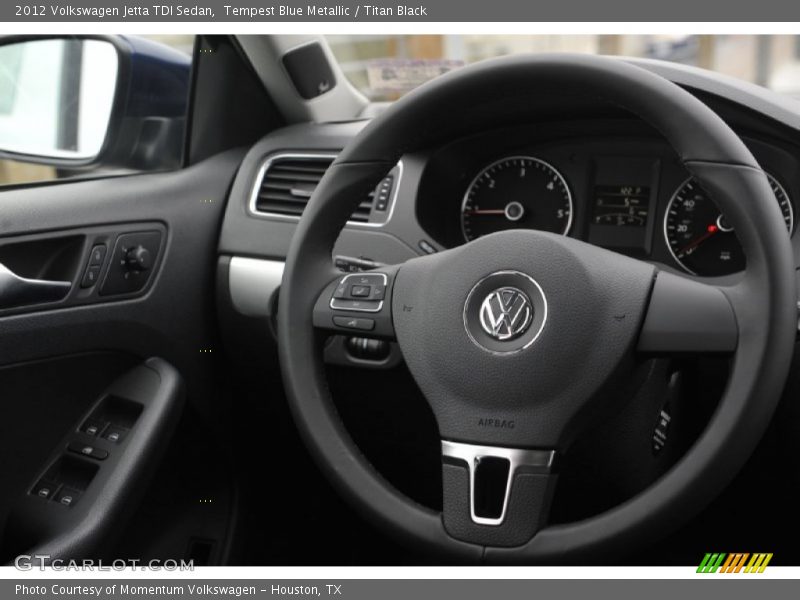 Tempest Blue Metallic / Titan Black 2012 Volkswagen Jetta TDI Sedan