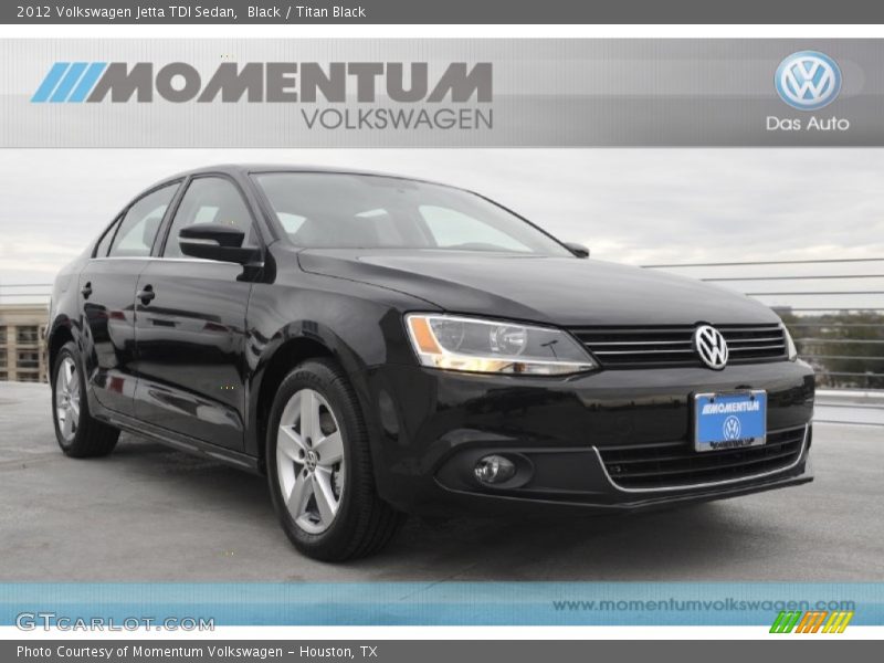 Black / Titan Black 2012 Volkswagen Jetta TDI Sedan