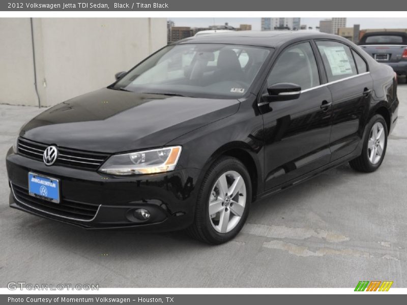 Black / Titan Black 2012 Volkswagen Jetta TDI Sedan