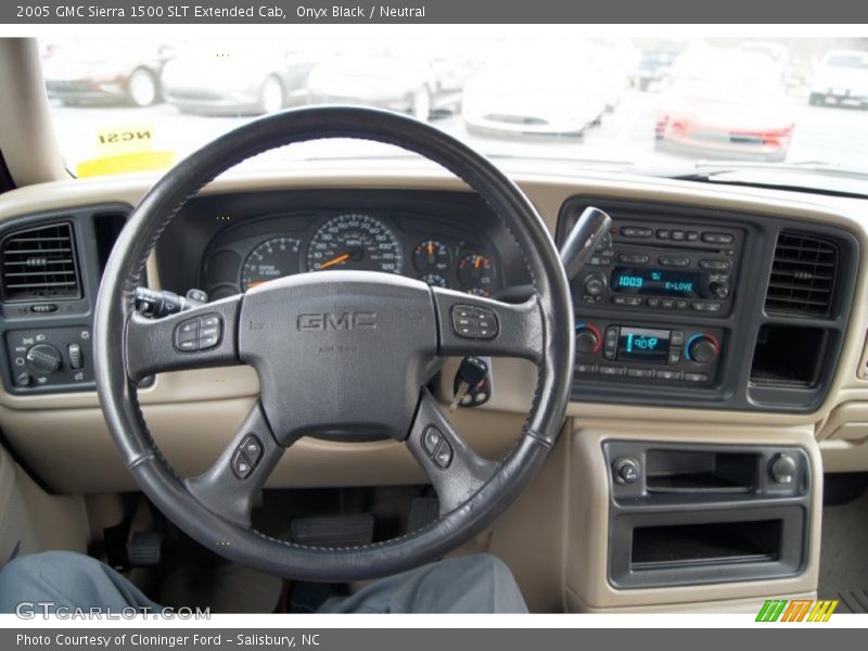 Onyx Black / Neutral 2005 GMC Sierra 1500 SLT Extended Cab