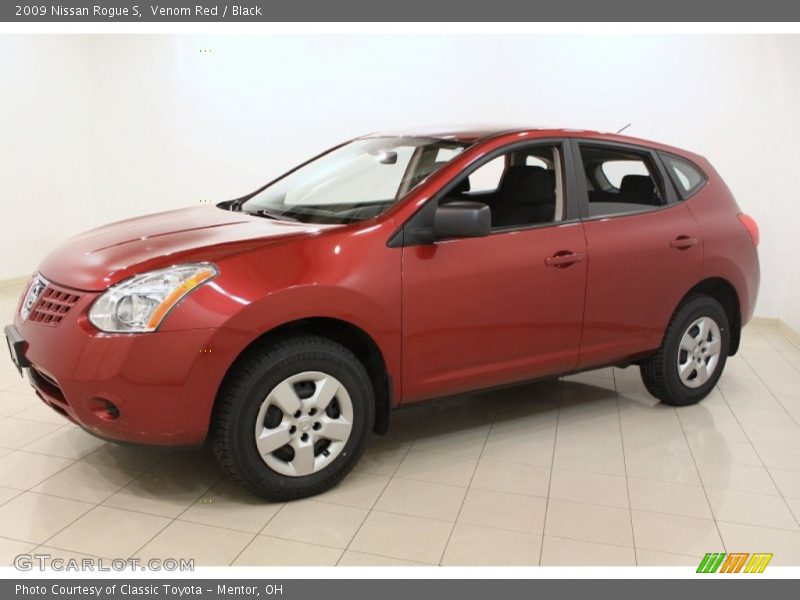 Venom Red / Black 2009 Nissan Rogue S
