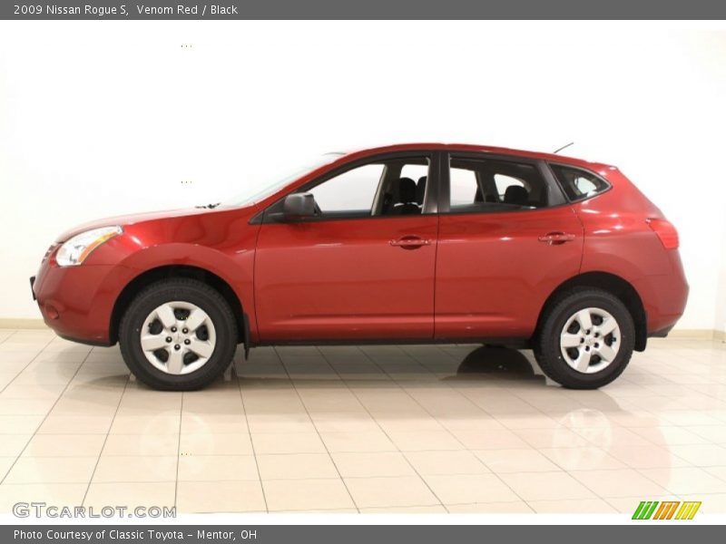 Venom Red / Black 2009 Nissan Rogue S