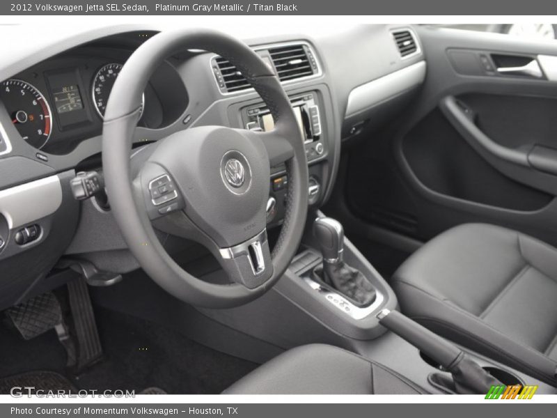 Platinum Gray Metallic / Titan Black 2012 Volkswagen Jetta SEL Sedan